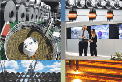 製造イメージのコラージュ。