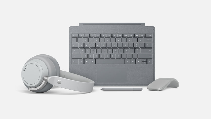 Surface Go Type Cover - Surface Pen - Surface Arc Mouse - Surface Headphones - Surface Earbuds - Surface Dock 2 