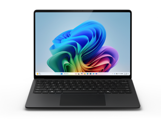 Surface Laptop couleur noir présenté de l’avant.
