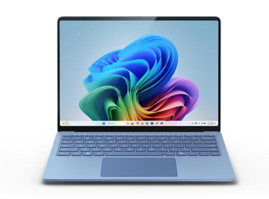 Surface Laptop couleur Saphir présenté de l’avant.