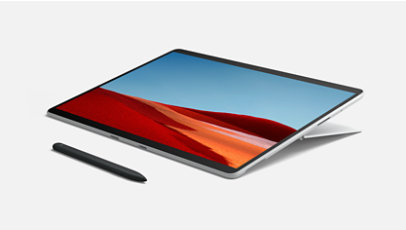 Surface Pro X in drafting mode. Surface pen.