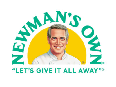 NEWMAN'S OWN logosunun yakından görünüşü.
