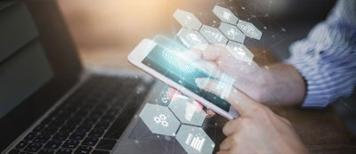 A person holding a phone