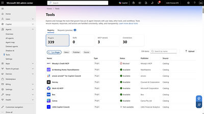 Microsoft 365 Admin Center showcasing tools
