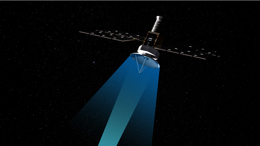 Un satellite nello spazio