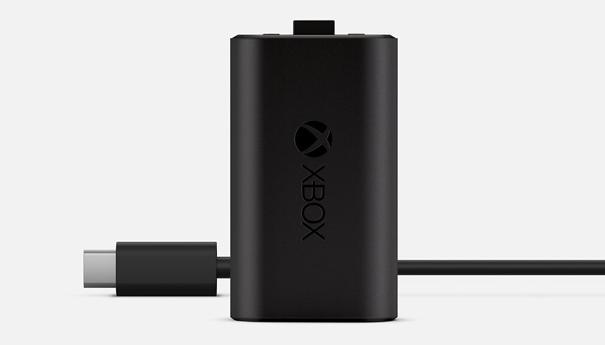Xbox rechargeable battery and charging cable.