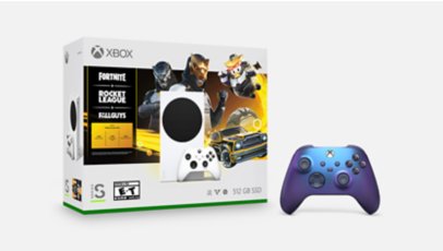Xbox Series S Gilded Hunter Bundle and Xbox Wireless Controller - Stellar Shift